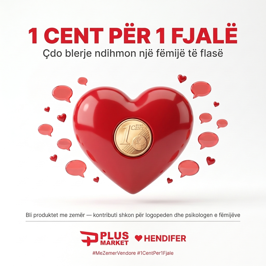 1 Cent për 1 Fjalë — Plus Market × Hendifer